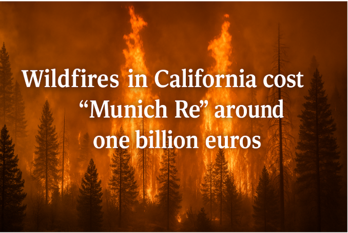 Wildfires in California Cost "Munich Re" Around One Billion Euros